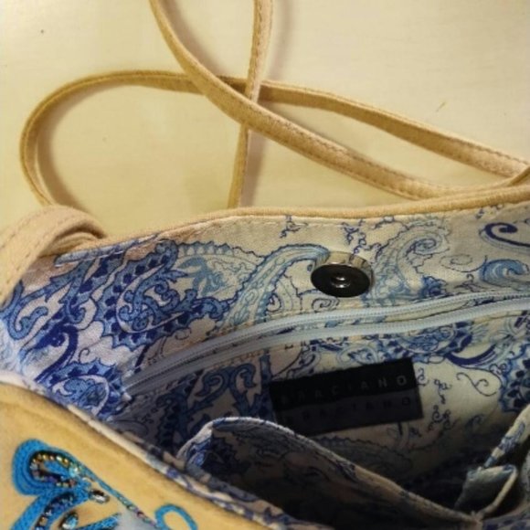 Vintage Braciano purse embellished with rhinestones, faux pearls and feathers - Picture 5 of 6